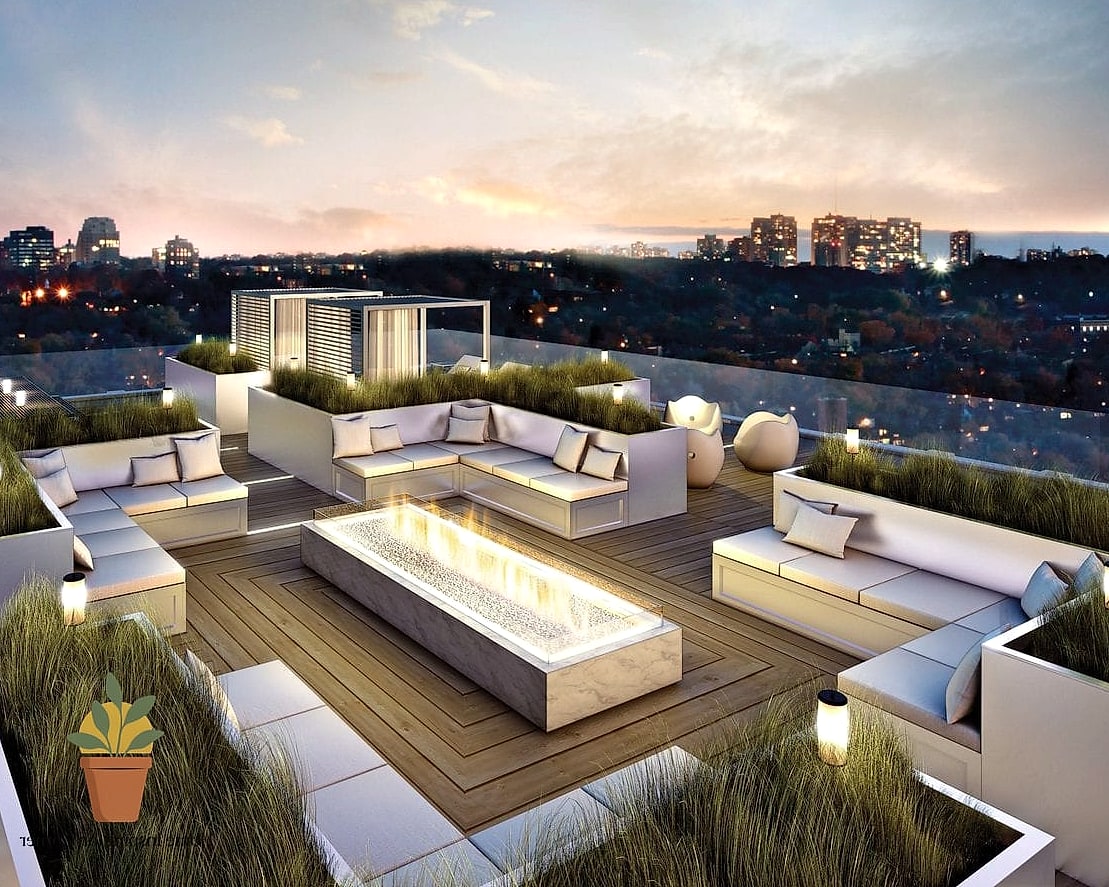 Rooftop Deck with City Views
