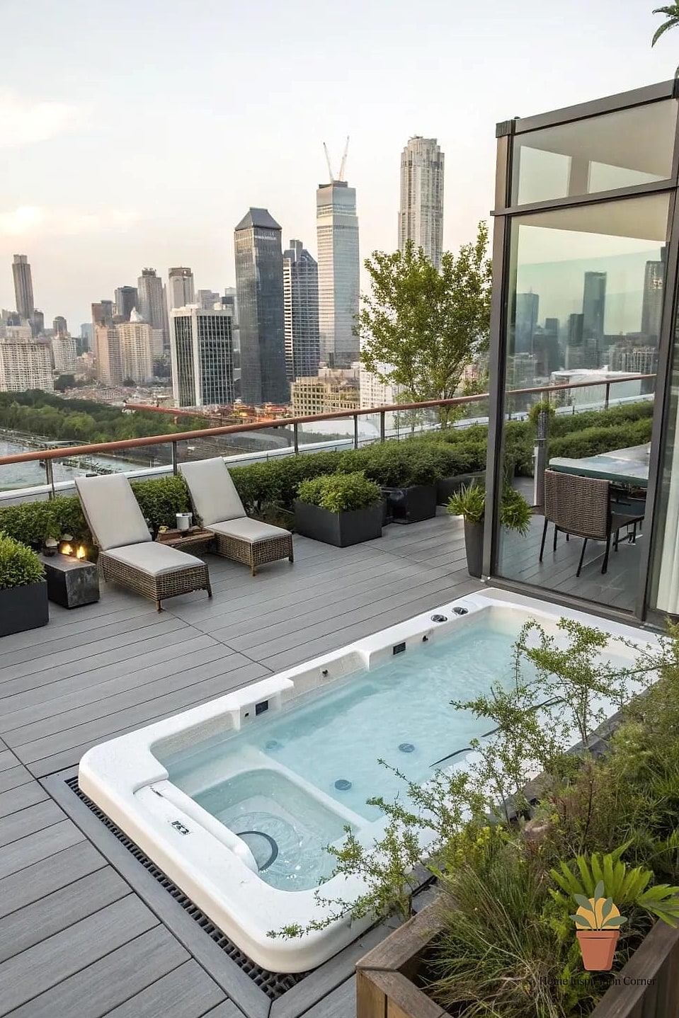 Rooftop or Elevated Deck Swim Spa