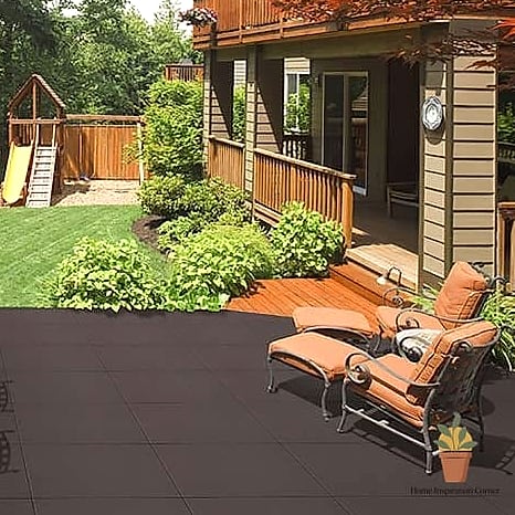 Rubber Patio Tiles