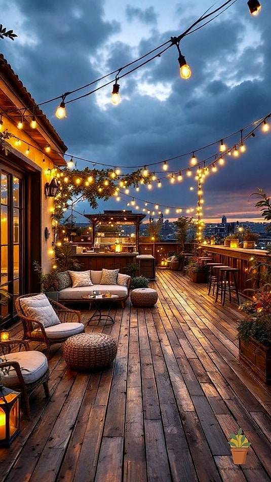 Rustic Charpai Lounge Setup