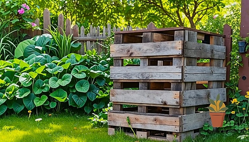 A Rustic Compost and Garden Tool Station