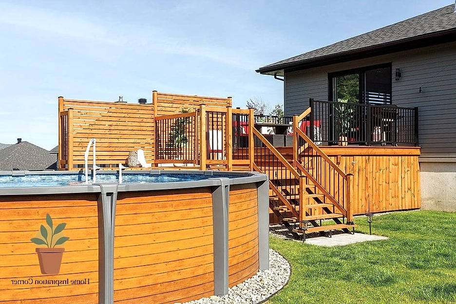 Rustic Log Cabin Style Patio