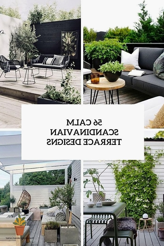 Scandinavian-Style Terrace with Natural Wood Tones