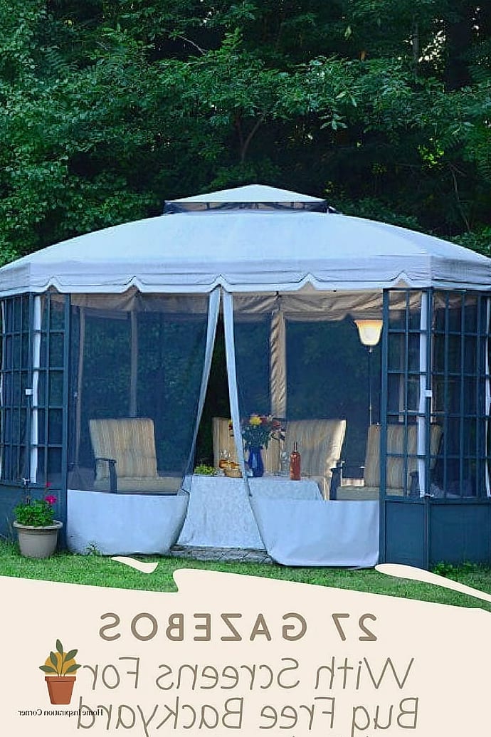 Screened-In Gazebo for Bug-Free Lounging
