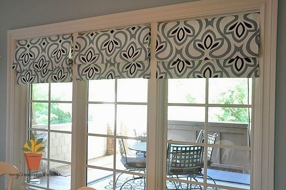 A No-Sew Fabric Valance With Store-Bought Panels