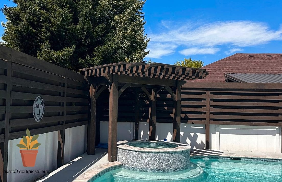 Shaded Trellis with Climbing Vines