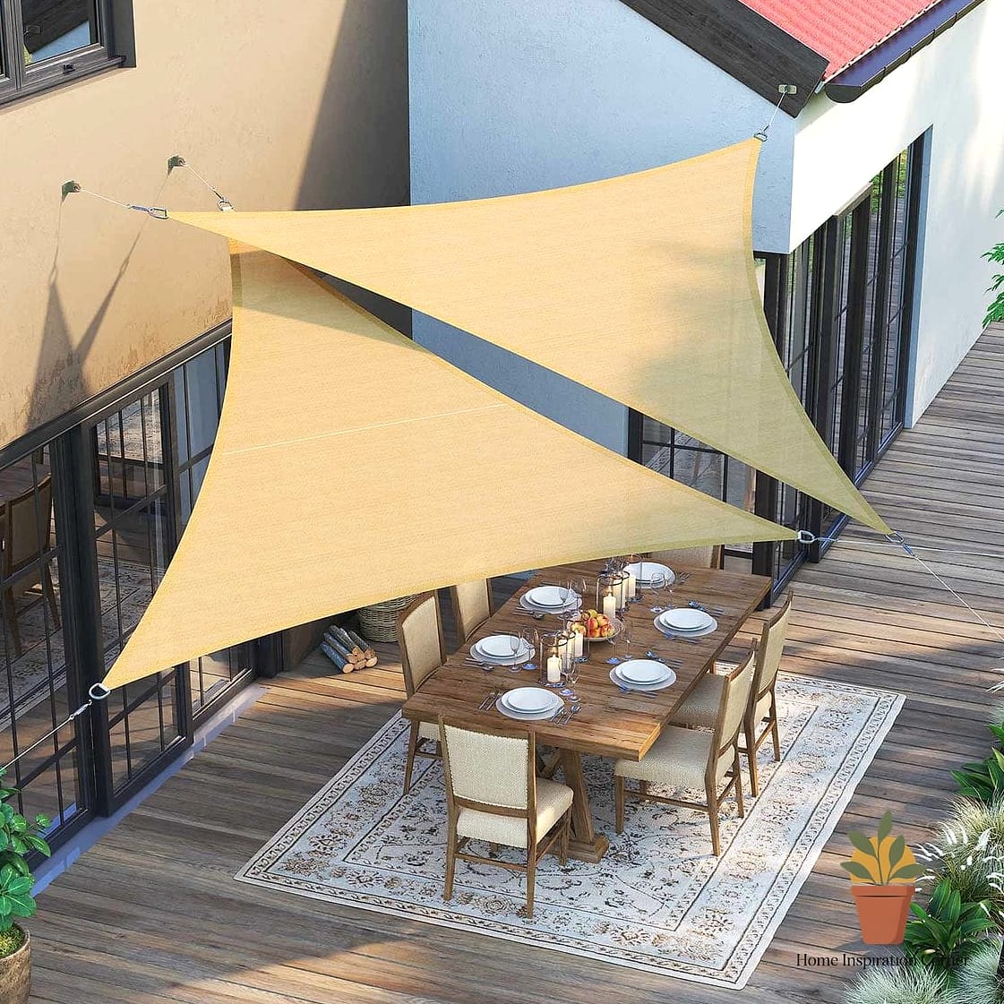 23 Small Outdoor Patio Ideas Designs You Need to See Right Now 19 Shade Sail Canopy