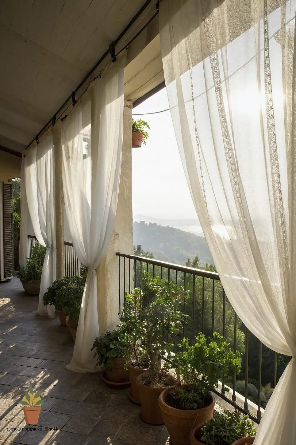Sheer White Panels for Soft, Airy Light