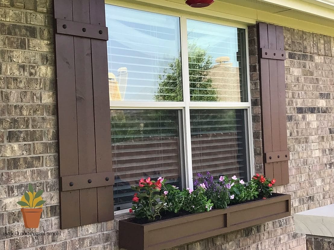 Shutters Paired with Window Boxes