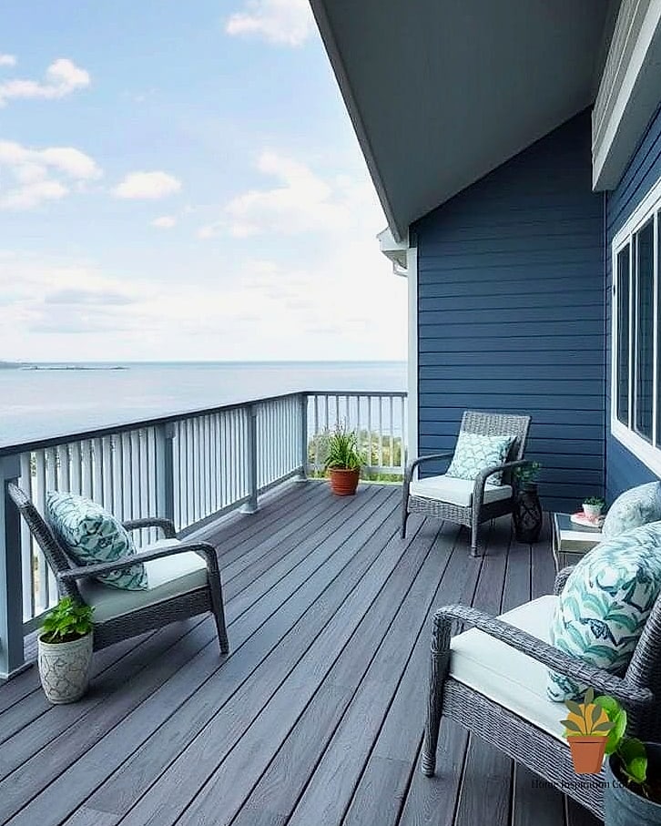 30 Deck Colors Ideas Paint Looks We're Obsessed With This Year 18 Slate Blue