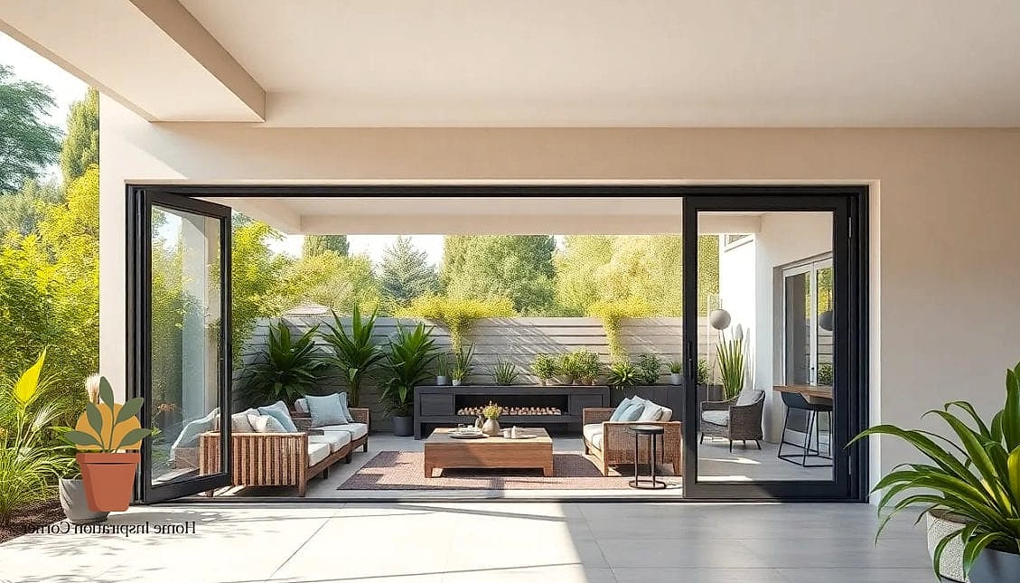 23 Patio Doors Ideas Ideas That Will Transform Your Space 3 Sliding Glass Doors With Slim Black Frames