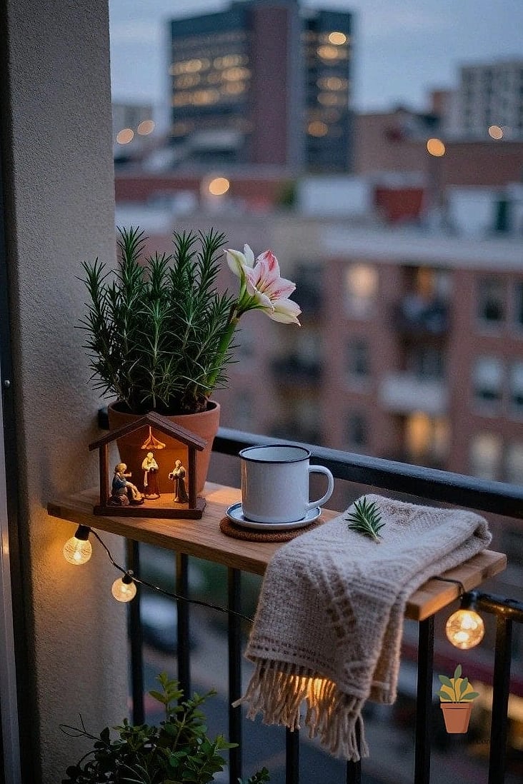 A Small Balcony Nativity Scene