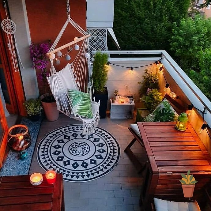 22 Terrace Decoration Before and After Transformations to Inspire 14 Small Balcony Maximized with Foldable Furniture