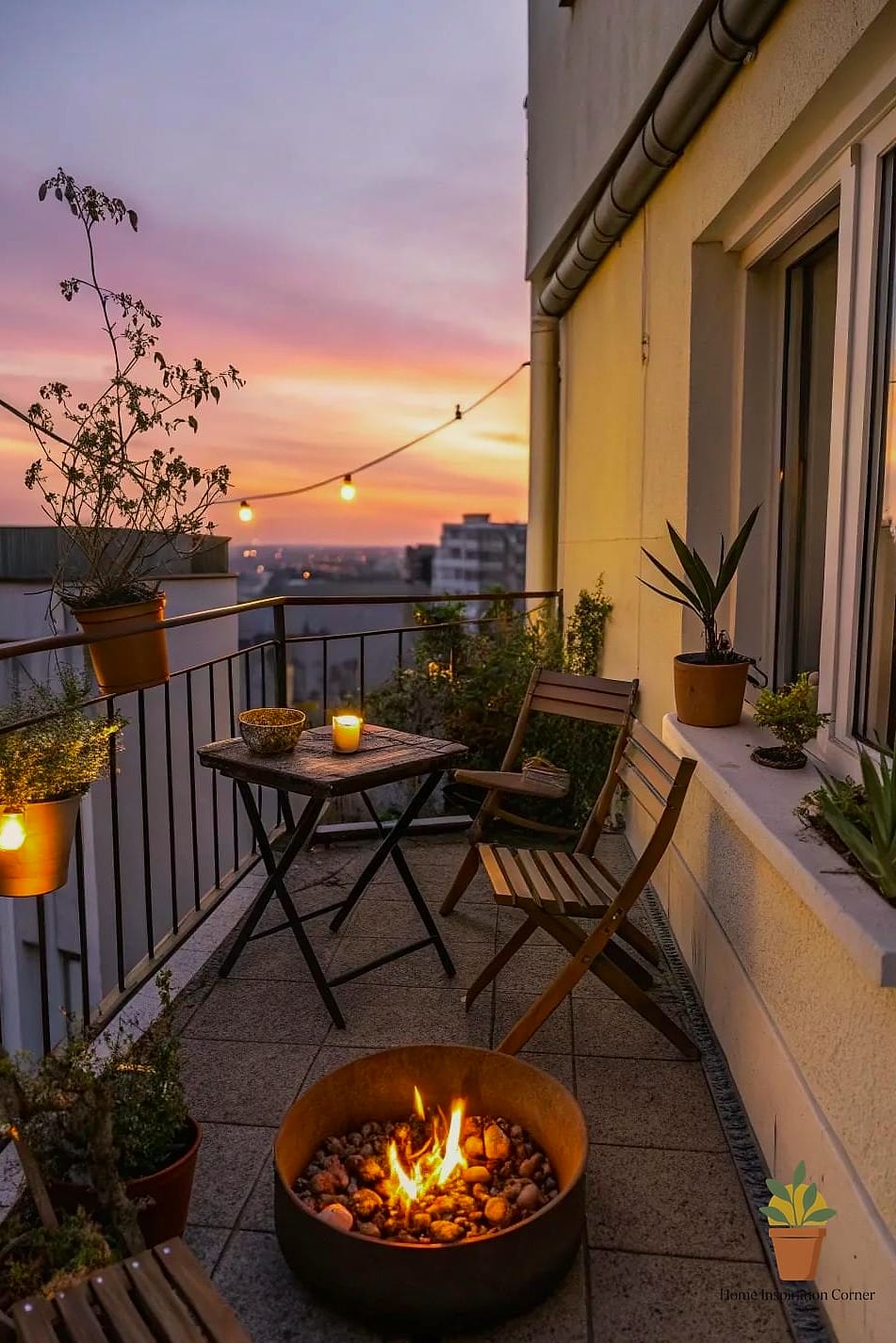 Small Balcony Fire Column