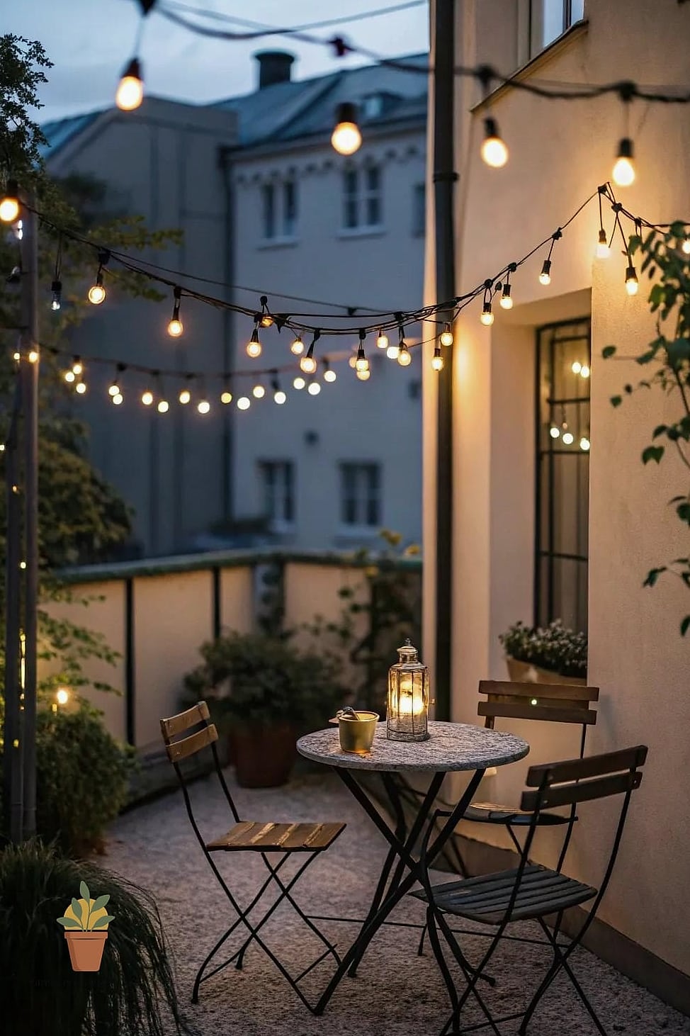 A Small Bistro Set for Morning Coffee