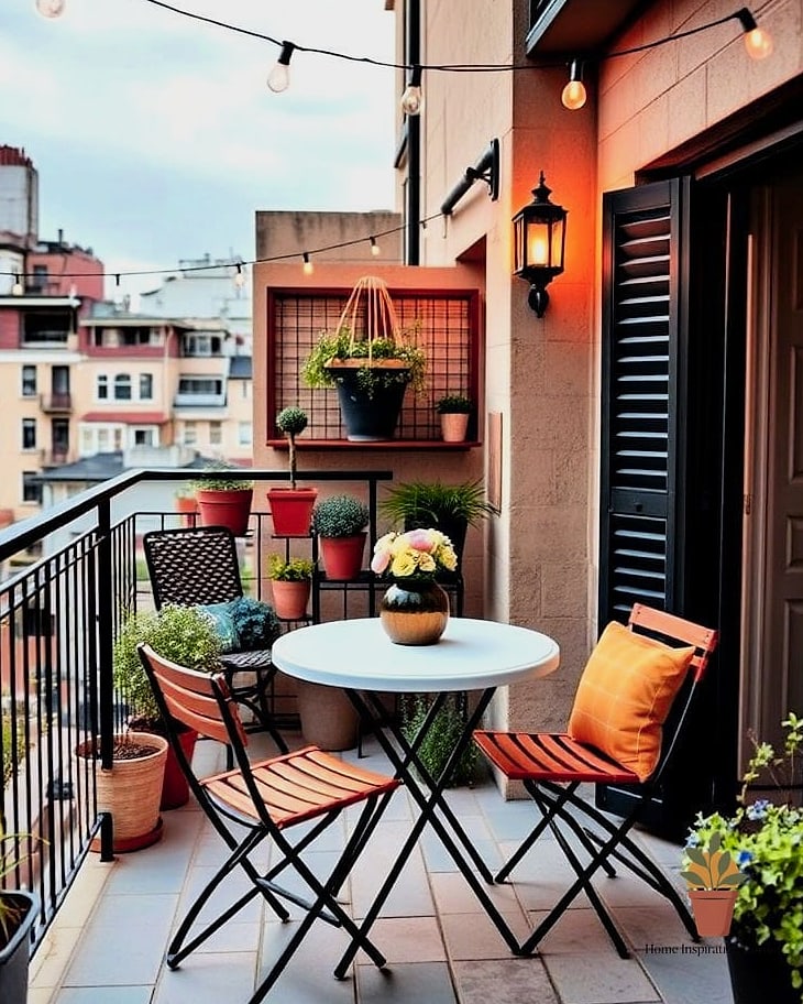 23 Cozy Terrace Ideas Ideas That Work in Any Size Home 4 A Small Bistro Table Set