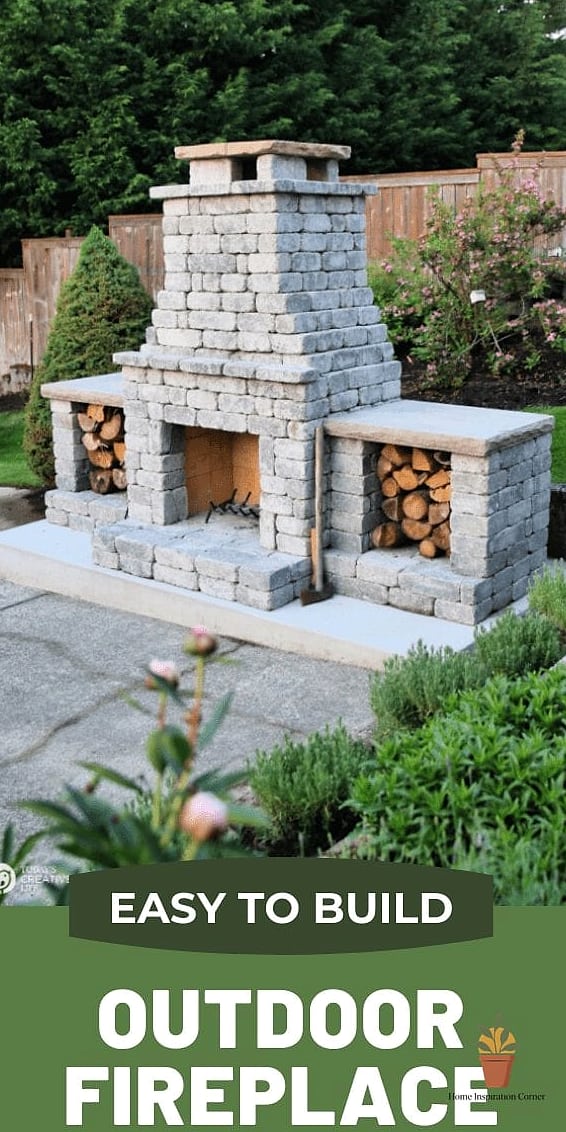 Small Freestanding Chiminea-Style Fireplace