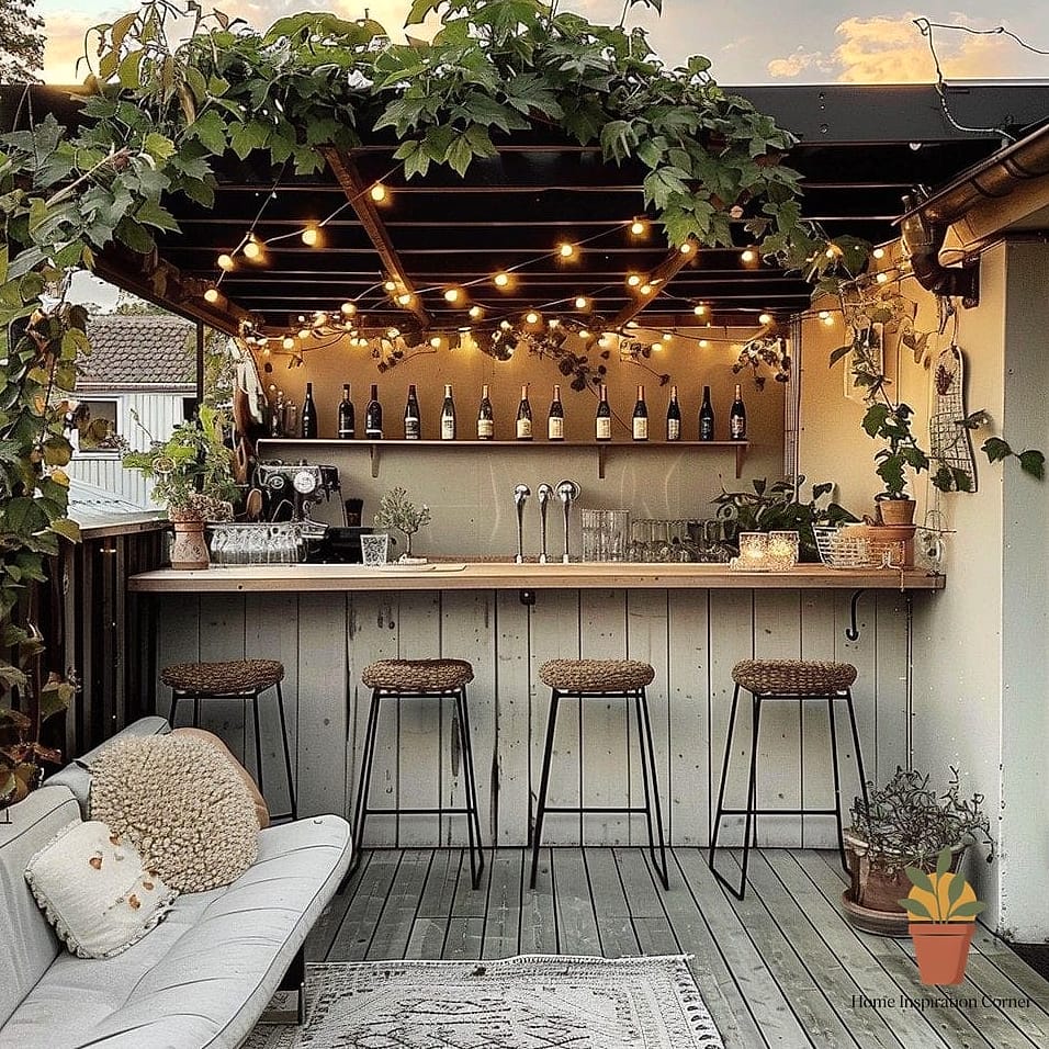 Small-Space Fold-Down Bar Shelf