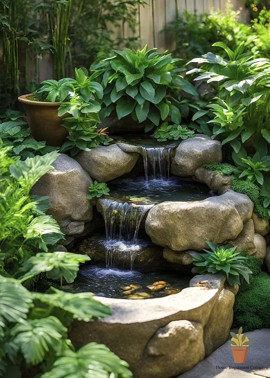A Small Water Feature as a Focal Point
