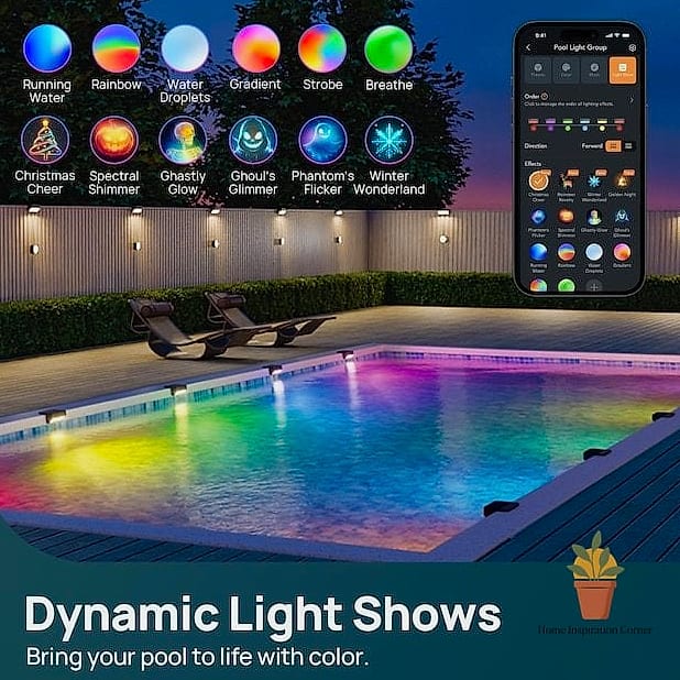 Smart App-Controlled Pool Lighting System