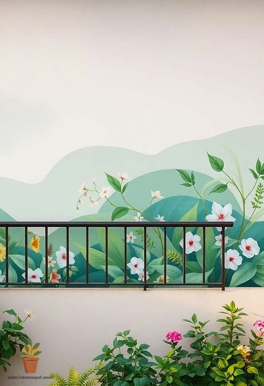 18 Balcony Wall Painting Ideas Ideas That Work in Any Size Home 1 Soft Sage Green for a Calm Retreat