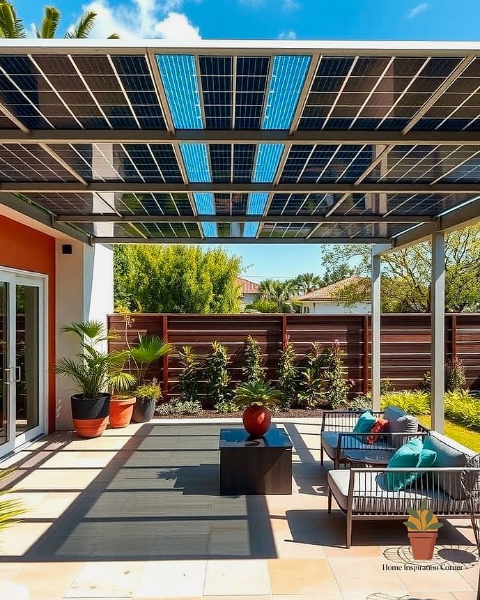 Solar Panel Integrated Roof