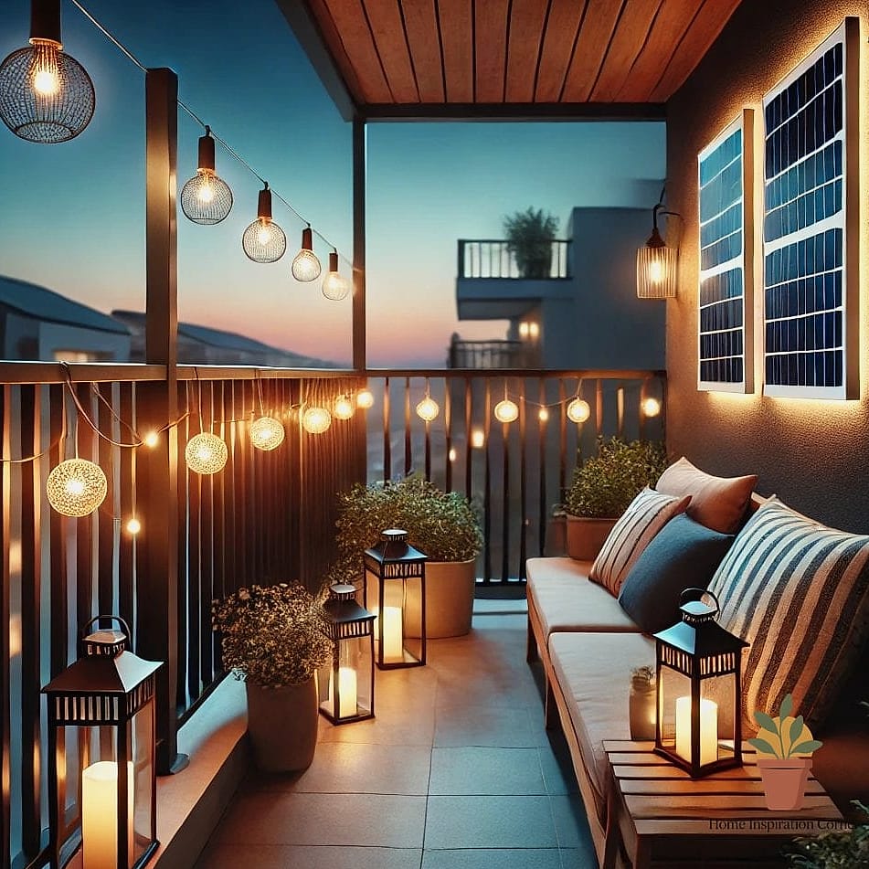 Solar Path Lights Along the Floor