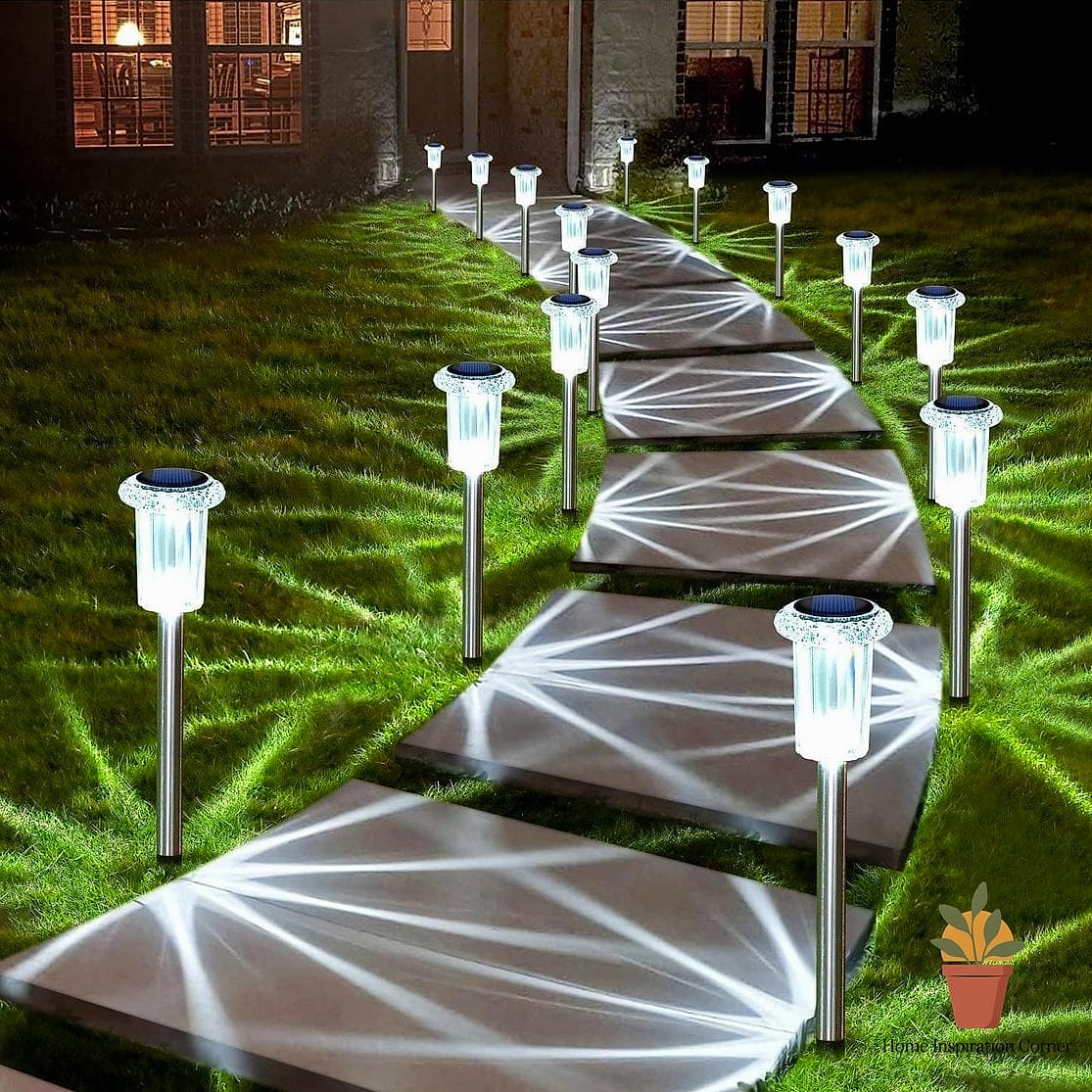 21 Outdoor Lighting Ideas Ideas to Upgrade Your Home This Weekend 2 Solar Path Lights Along the Walkway