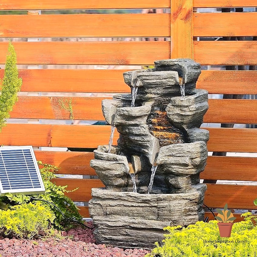Solar-Powered Tabletop Fountains