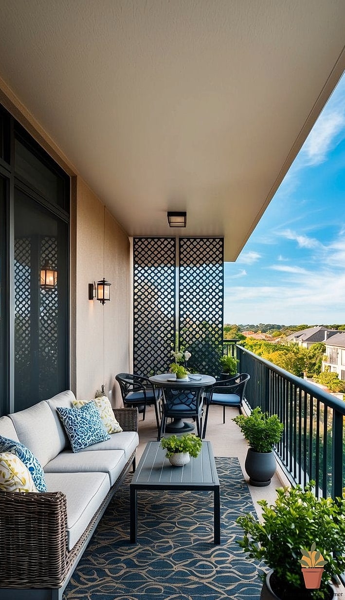Statement Outdoor Rug in Bold Pattern