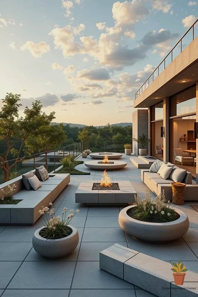 Statement Outdoor Rug and Furniture Zones