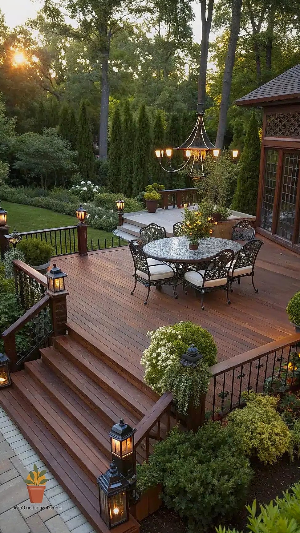 18 Deck Decor Designs That Maximize Style and Function 4 A Statement Outdoor Rug