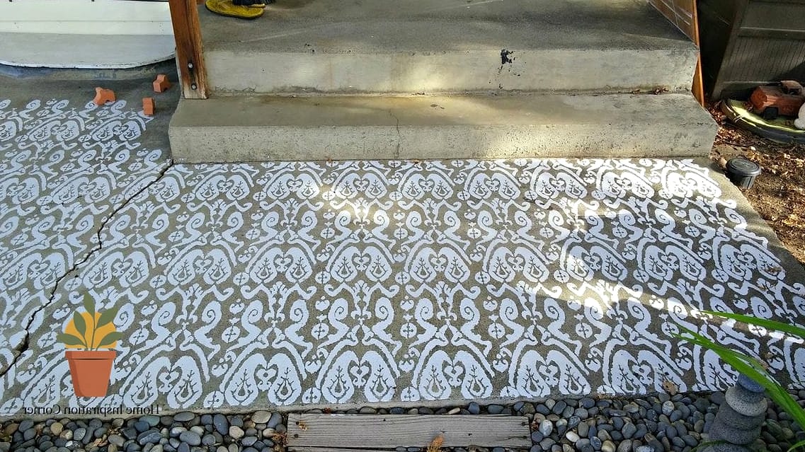 Stenciled Concrete 
