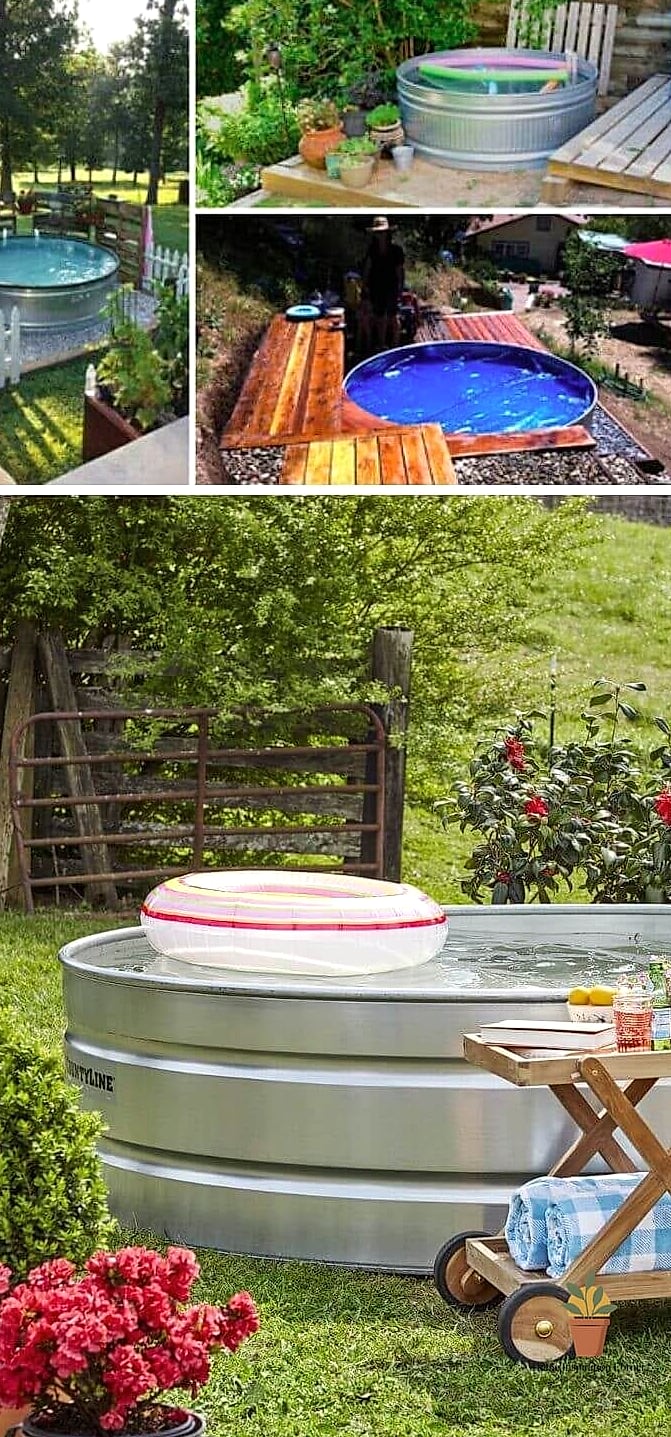 Stock Tank Pool for Hot Summers