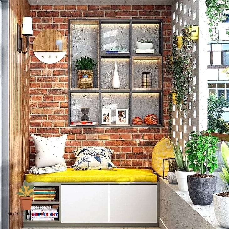 Storage Bin Central to Compact Dining Spot