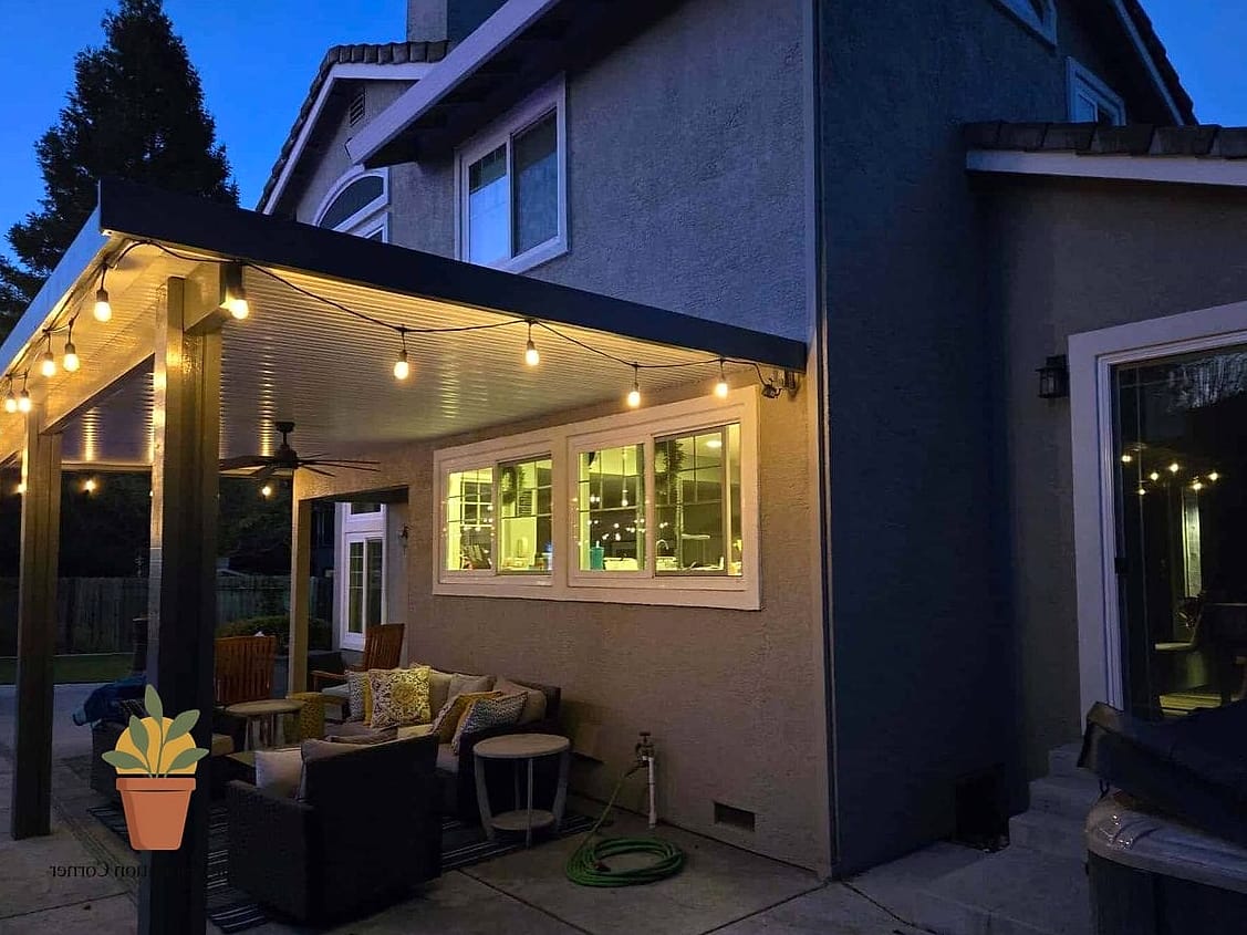 String Light Canopy Roof