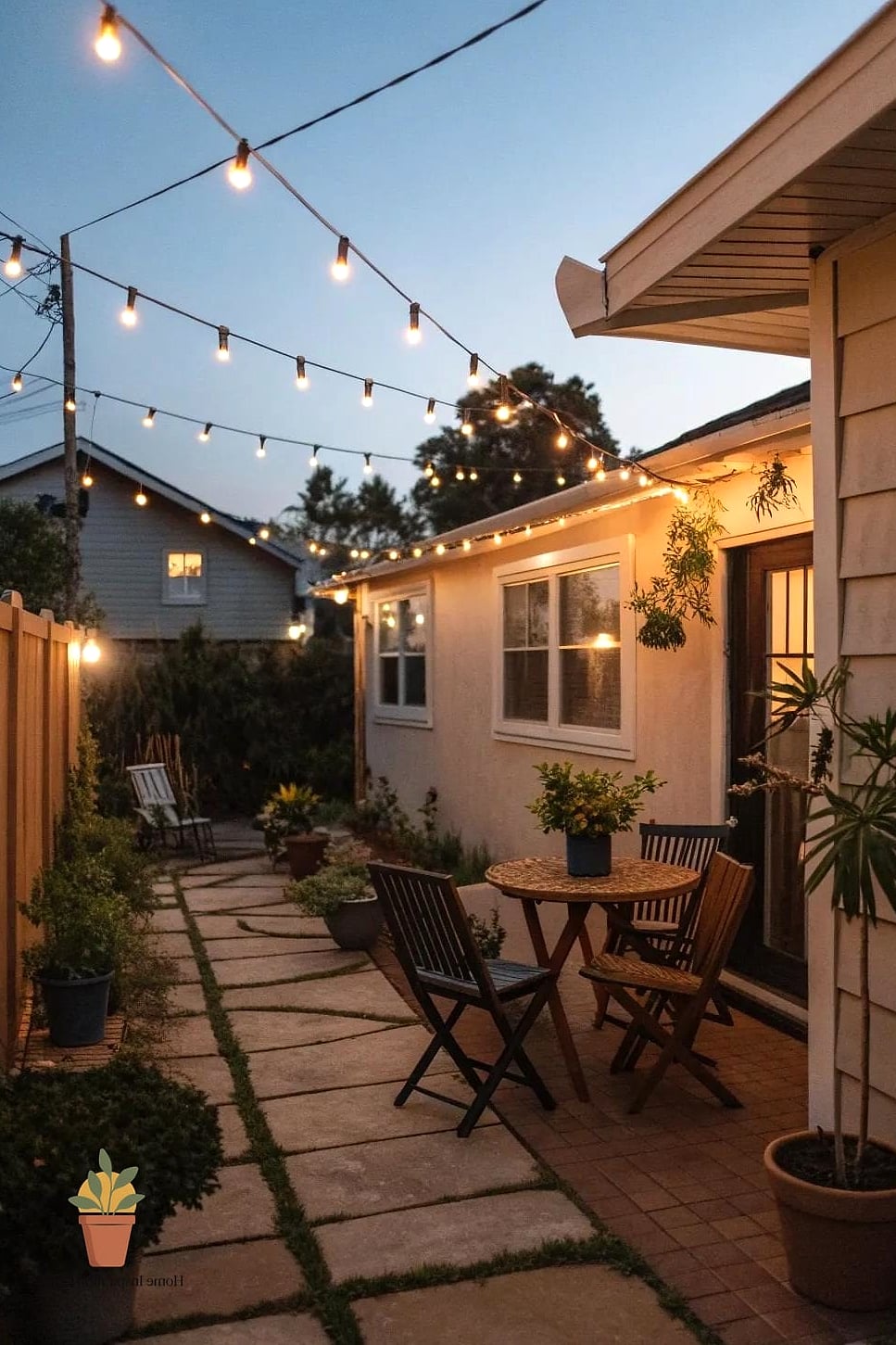 17 Small Patio Ideas Designs That Maximize Style and Function 5 String Lights Overhead