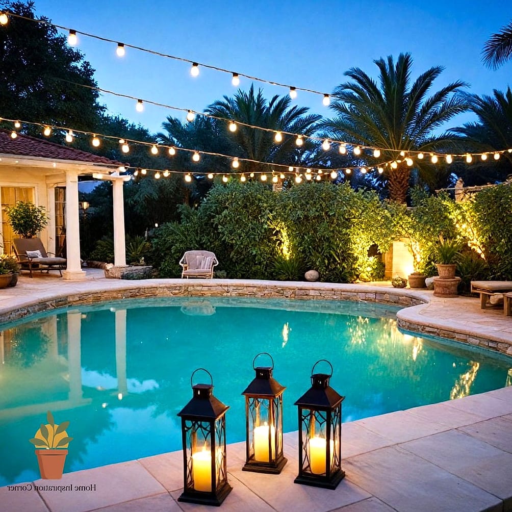 String Lights and Lanterns for Evening Ambiance