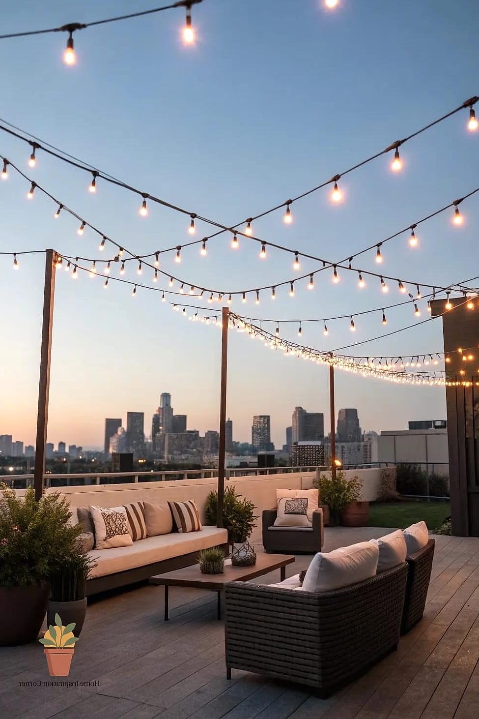 String Lights and Lantern Clusters