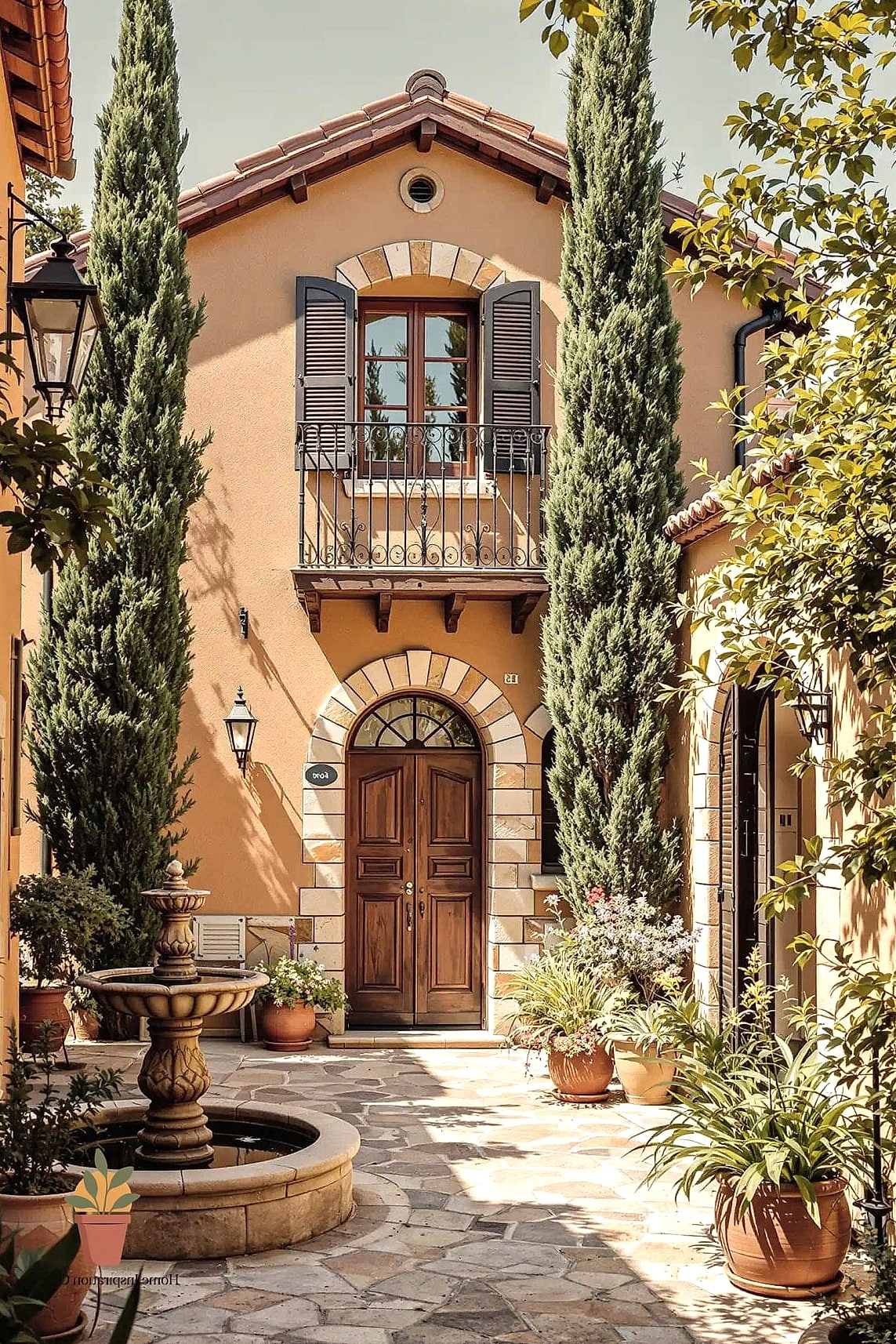 Stucco Walls in Warm Sandy Tones