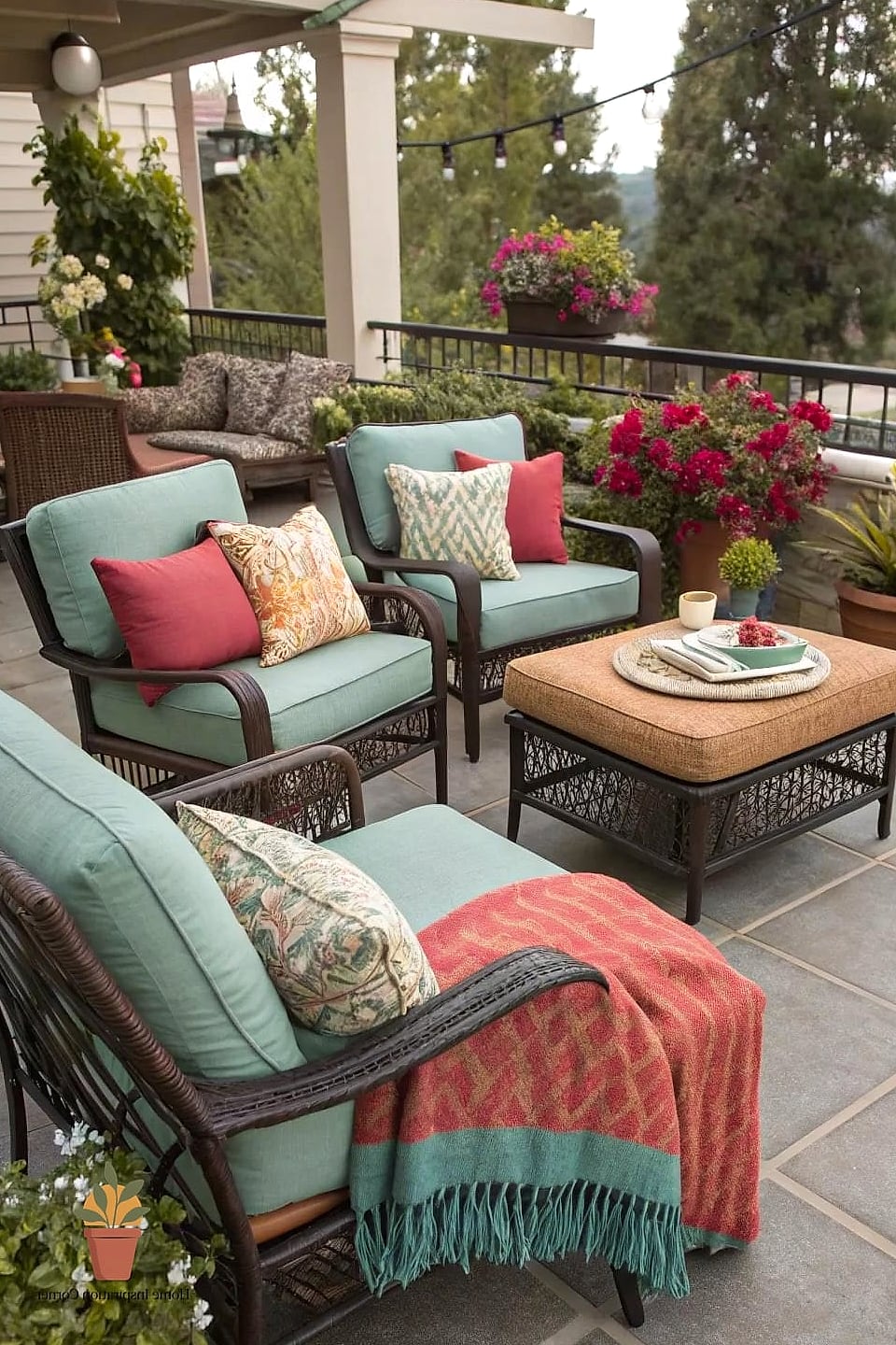 Style with Weatherproof Textiles and Throw Pillows