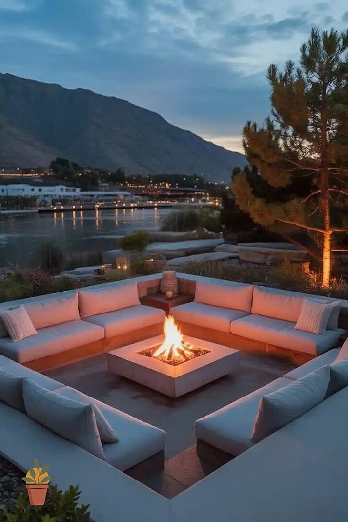 Sunken Fire Pit Lounge