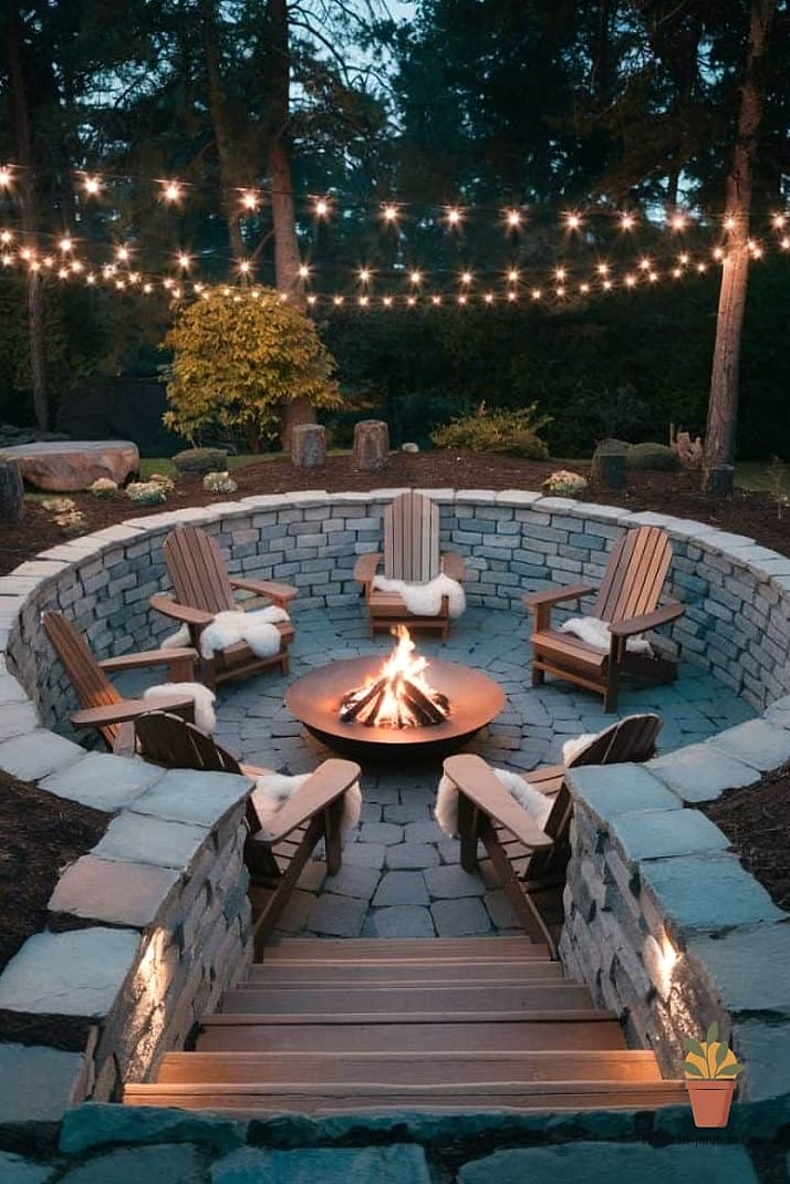 Sunken Fire Pit Seating Ring