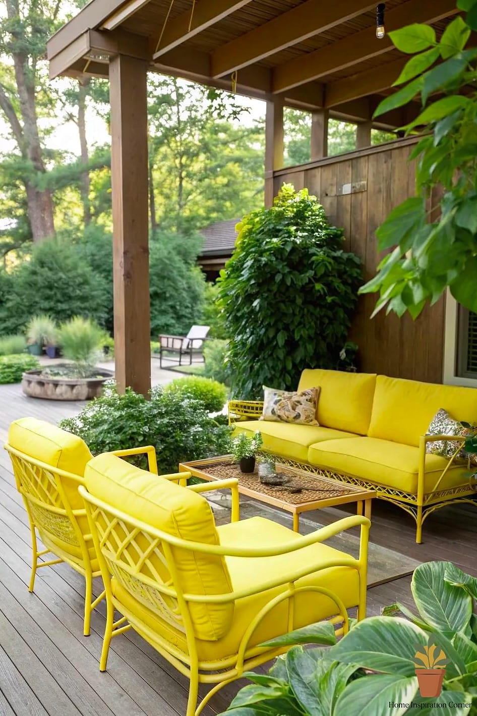 Sunny Yellow Accent Wall