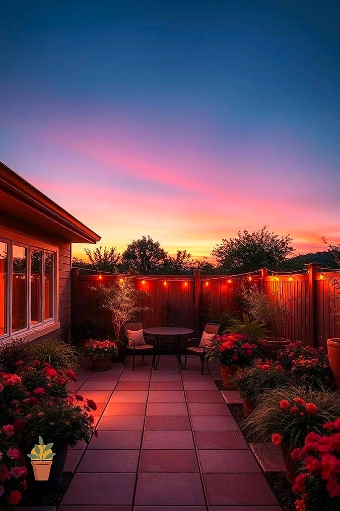 Sunset-Inspired Ombre Wall