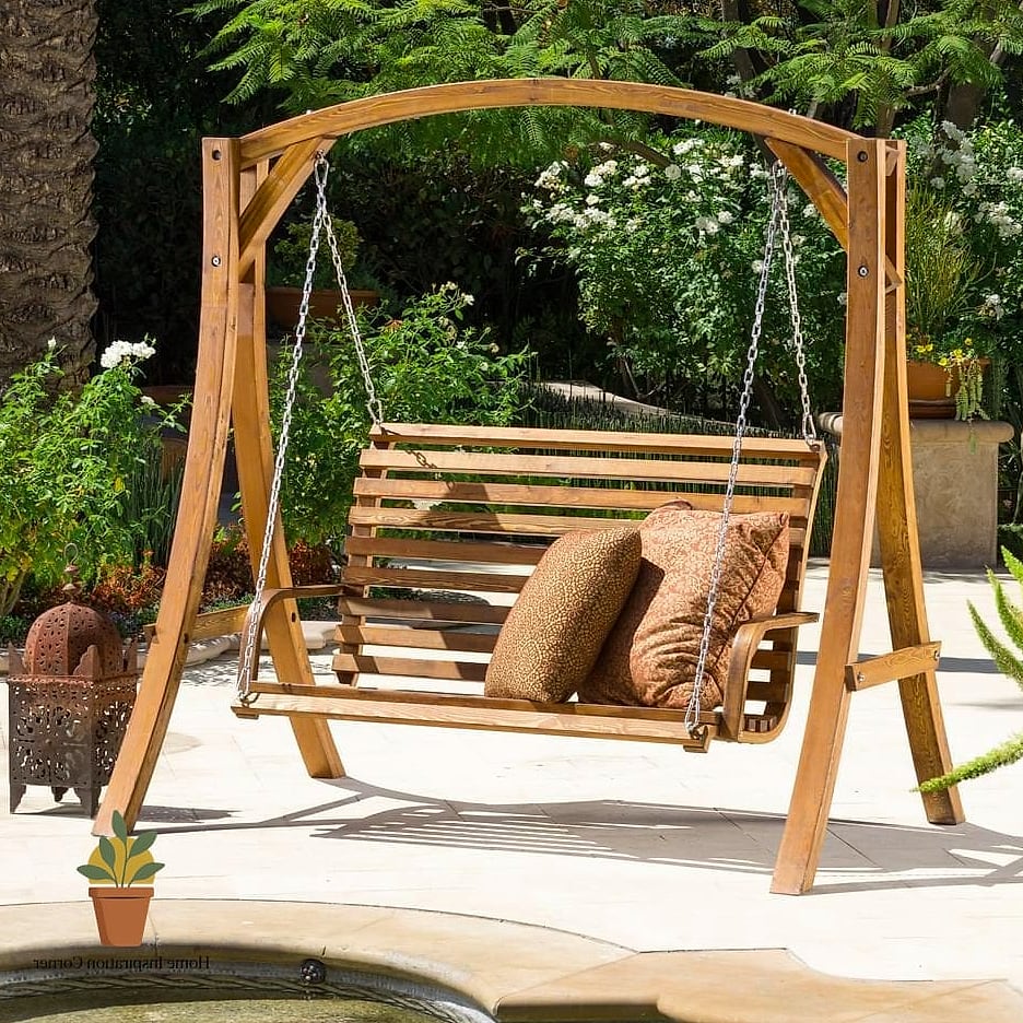 Swing Bench Under a Pergola