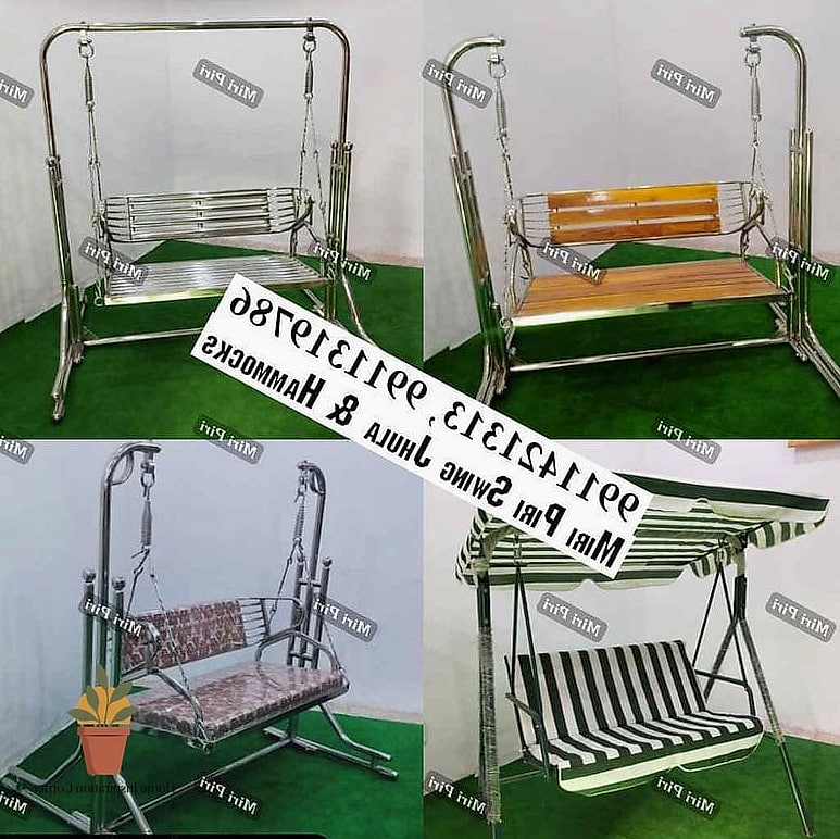 Swing with Built-In Canopy