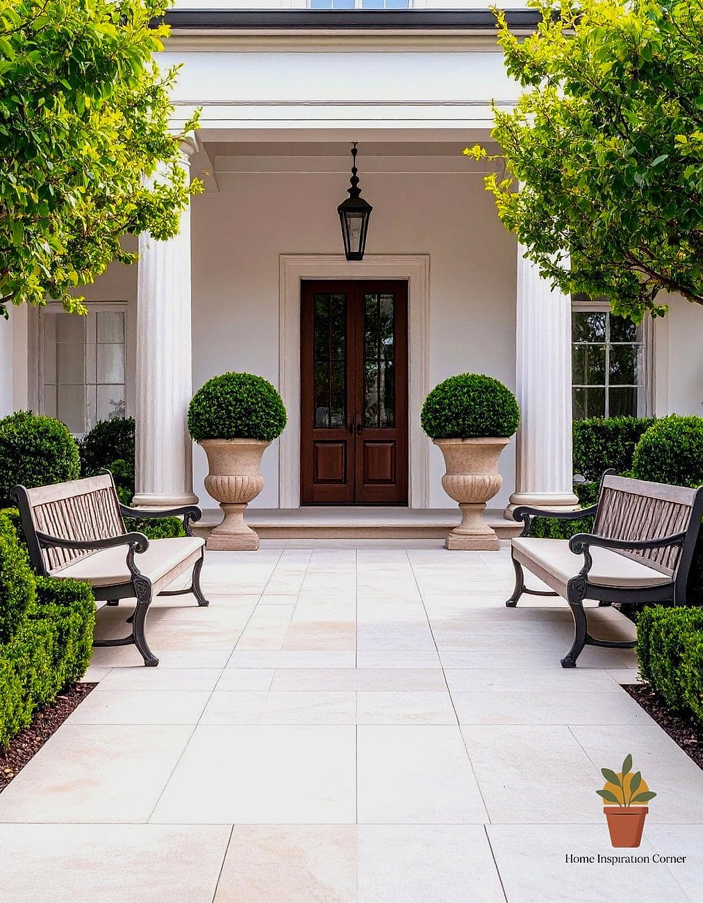 Symmetrical Formal Patio