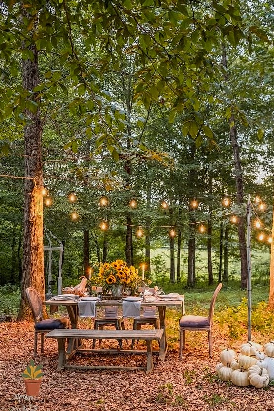 Tablescapes for Outdoor Fall Entertaining