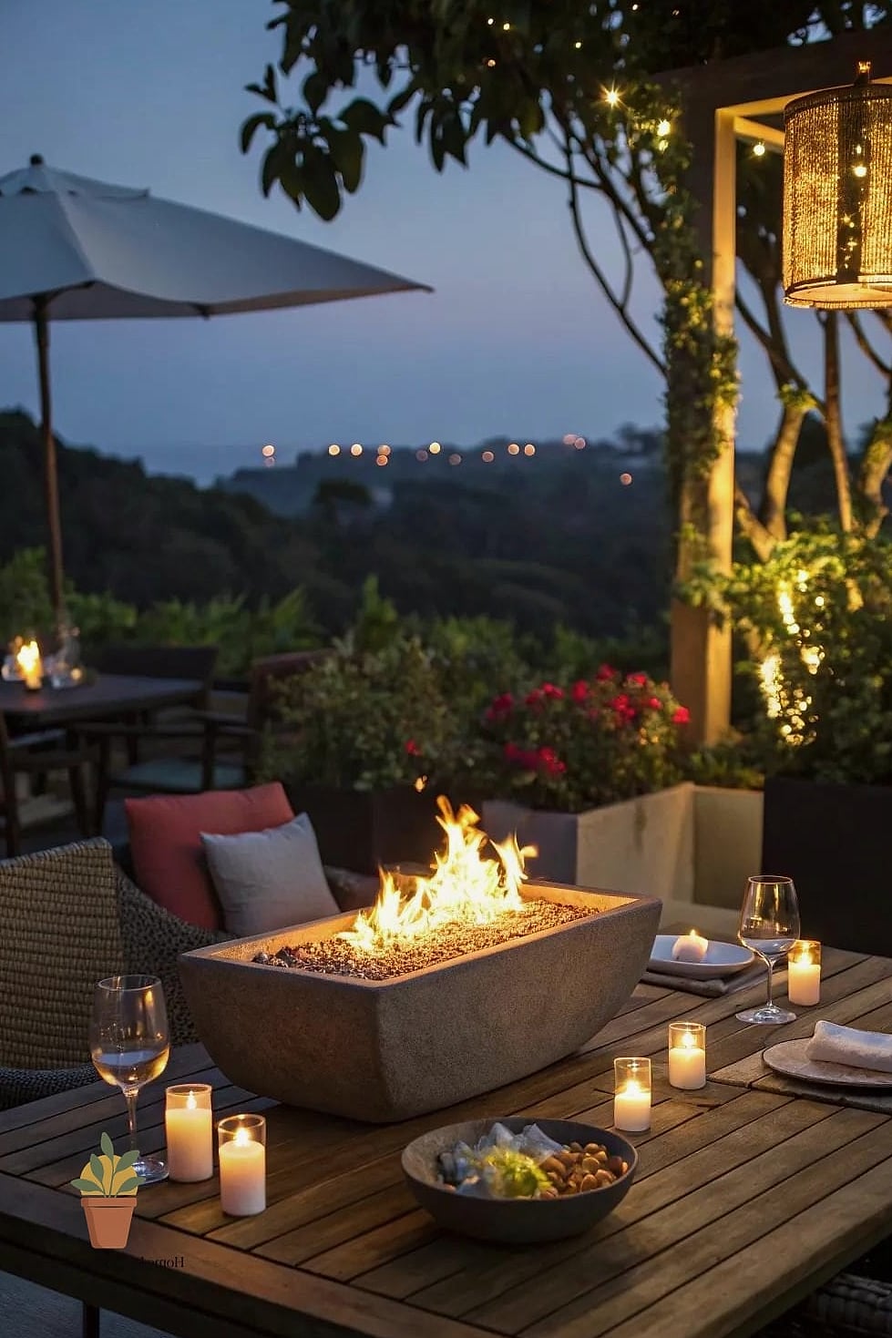 A Tabletop Fire Bowl for Small Spaces